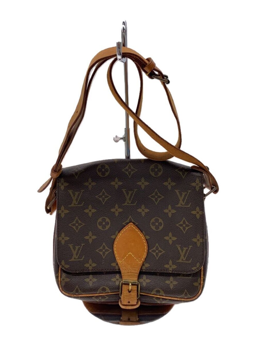 LOUIS VUITTON Cartouchiere Monogram Canvas Brown